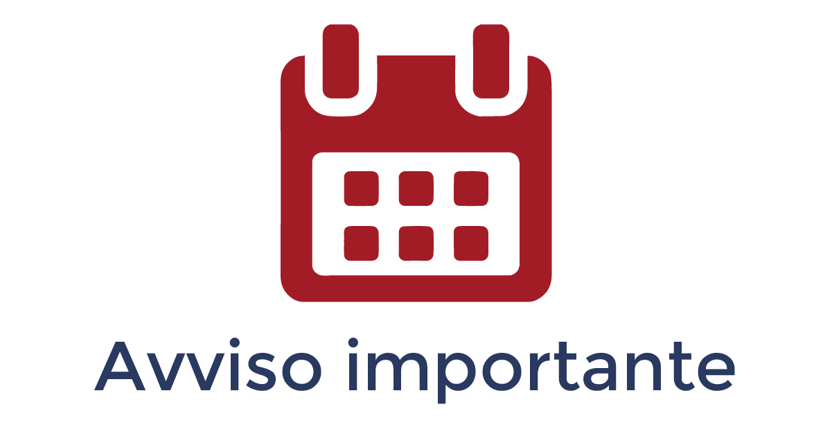 Avviso importante